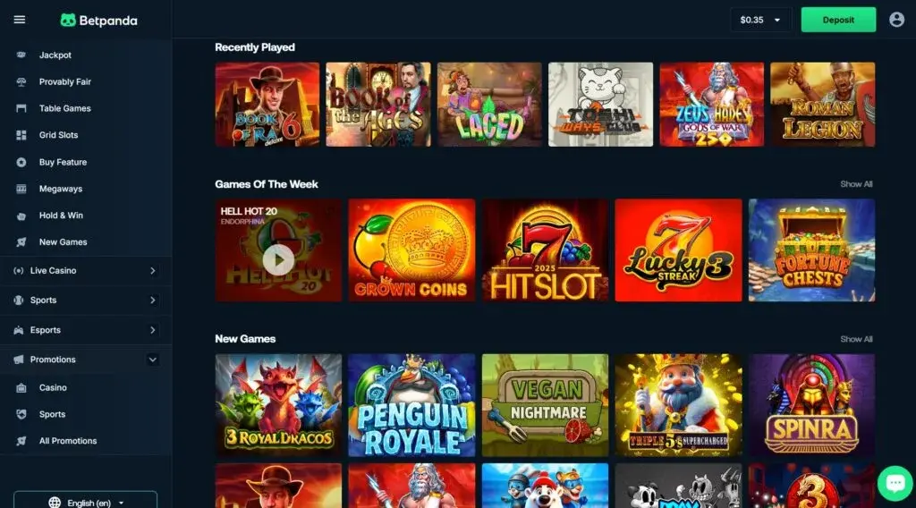 Betpanda screenshot